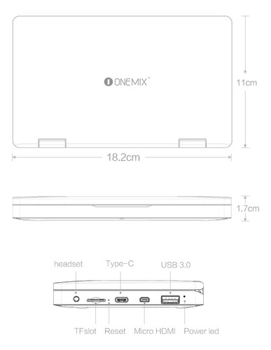 Mini Notebook Touch One Mix 2s I7-8500y 8gb Ram 512gb Ssd (Reacondicionado)