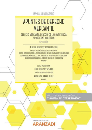 Apuntes De Derecho Mercantil (papel + E-book): Derecho Merca