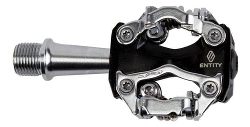 Pedales Automáticos Entity Mp15 Calas Spd Comp Shimano 275g Color Plata/negro