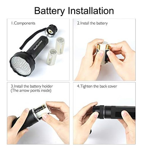 Detector De Orina De Mascotas Uv Black 100 Led Flashlite Par
