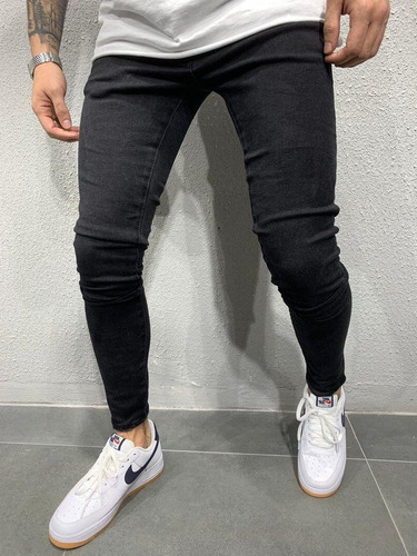 Vaqueros Pitillo Elásticos Para Hombre