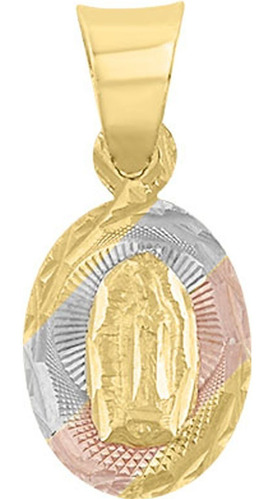 Kit Cadena Con Medalla Guadalupe Oval Oro 10 K + Obsequio