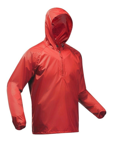 Impermeable Trekking Compacta Nh 100 Quechua Rojo Ladrillo H