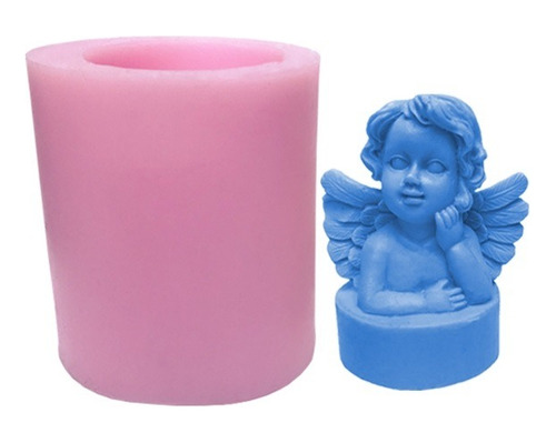 Molde De Silicona Para Velas Y Jabones ,angel (872)