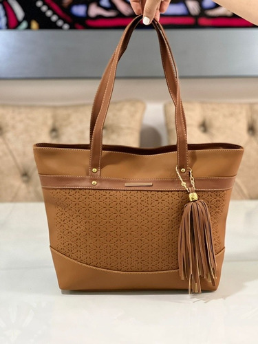 Bolso Grande Para Mujer Espacio Ideal Regalo De Moda Marrón 