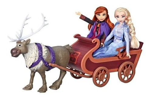 Frozen Muñecas Elsa Y Anna Con Trineo Hasbro E5501 Educando