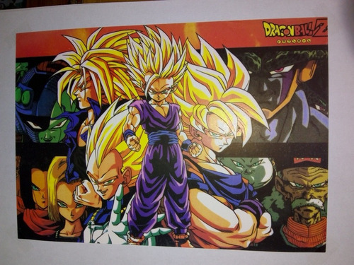 Imagen 1 de 1 de Poster Dragon Ball Z H 27 X 37 Se Envia Con Papel Cascaron