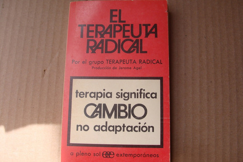 Terapia Significa Cambio No Adaptacion , Año , 1974