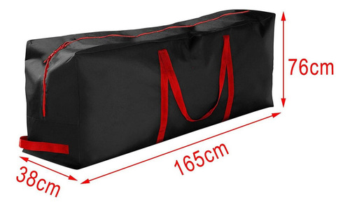 Bolsa De Cojín Negra Extragrande Y Duradera (165 X 38 X 76