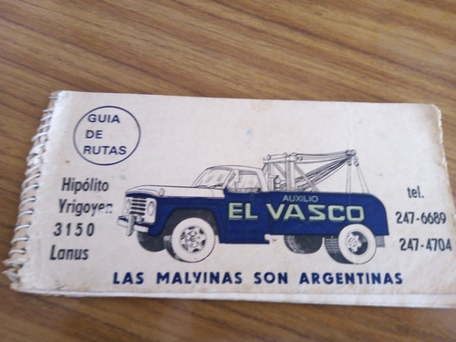 Guía De Rutas Y Mapas De La Argentina Año 1967 Articulo Vint