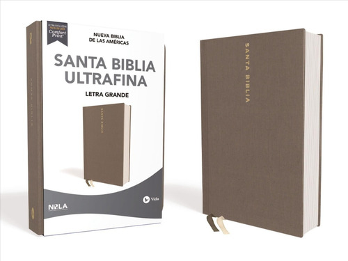 Biblia Nbla, Tamaño Manual, Letra Grande, Tapa Dura, Editorial Vida, 2021 en Español