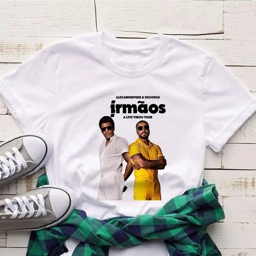 Camiseta Alexandre Pires Seu Jorge Irmãos 2