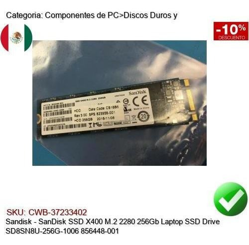 Sandisk Ssd X400 M.2 2280 256gb Sd8sn8u256g1006 856448001