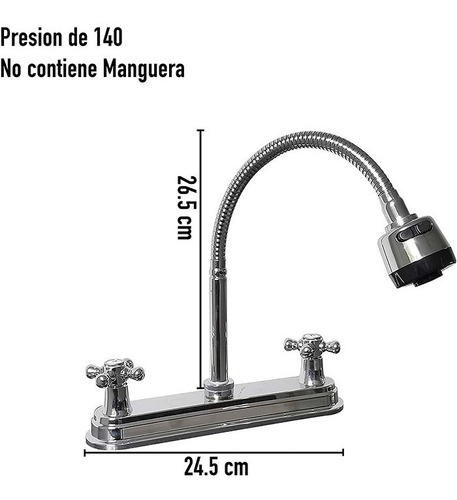 Kit Completo De Tarja Doble Para Sub Montar Con Mezcladora