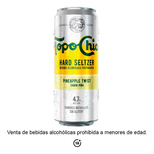 Bebida Hard Seltzer Topo Chico Pineapple 355ml