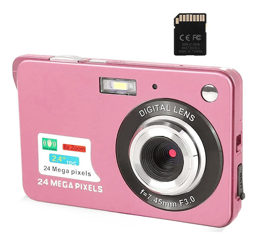 Camara Digital 24 Mp 2.4 Hd Para Mochilero Mini Recargable X