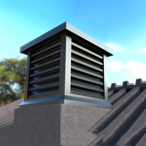 Tapa De Chimenea Cuadrada De Aluminio Impermeable