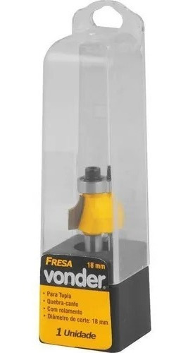 Imagem 1 de 4 de Fresa Quebra Canto / Arredonda Canto Haste 6mm ( Raio 3mm )