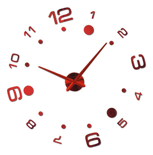 Reloj De Pared De Cocina Rojo