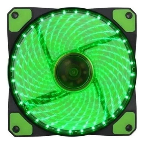 Ventilador Cooler 12cm 32 Led Gf12g Verde Oem