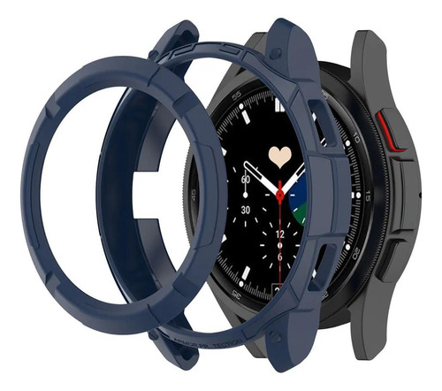 Kit Capa+ Coroa Silicone Protetor Galaxy Watch4 46mm Sm-r890