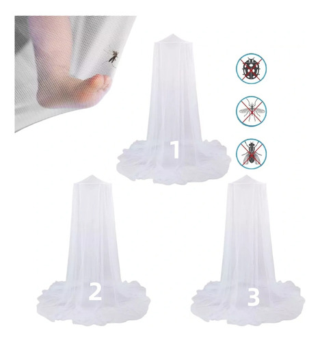 3 Piezas Mosquitero Para Cama/dosel/pabellon Para Cama