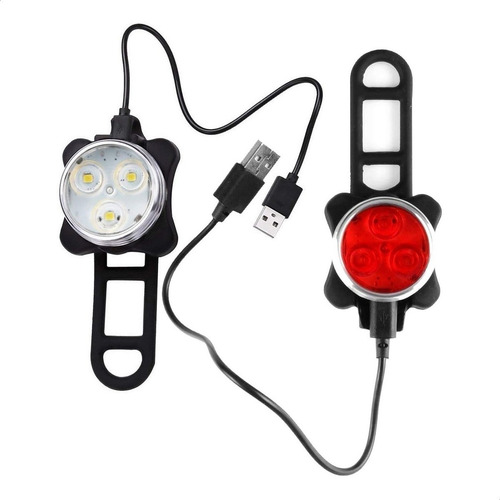 Juego Luces Bici 3 Led Recargables Ilumiled Um