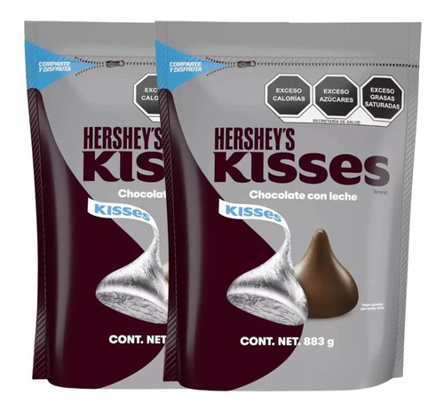 Kisses Hershey´s Chocolate Con Leche 2 De 883g