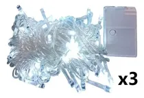 Comprar Luces Navideñas Navidad Led 100 Bombillos 8mts Blancas 3pzas
