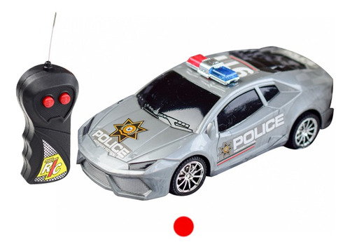 Brinquedo Carrinho Controle Remoto Police 21x7cm