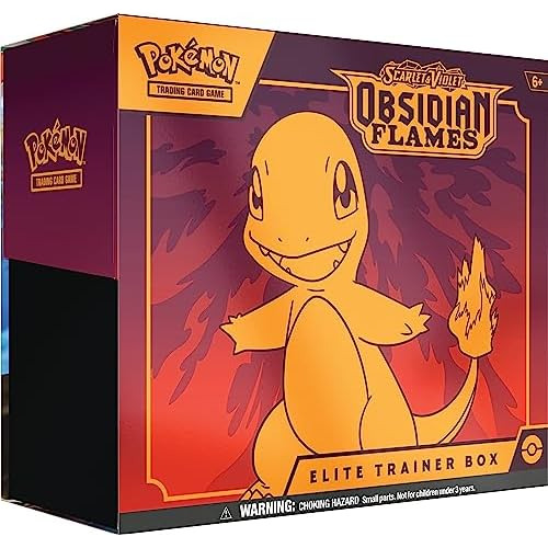 Caja De Entrenador Élite De 3 Llamas Obsidianas Escarl...