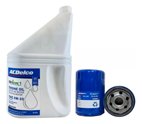 Kit Service Filtro Aceite Gm + 0w20 Chevrolet Onix 1.2 2021