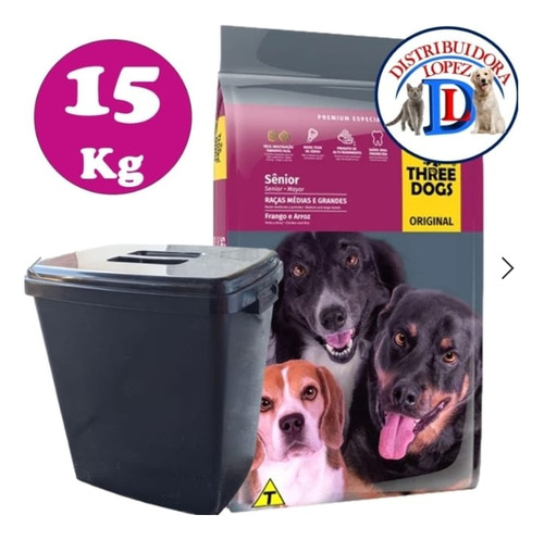 Three Dogs Original Senior 15kg + Regalo