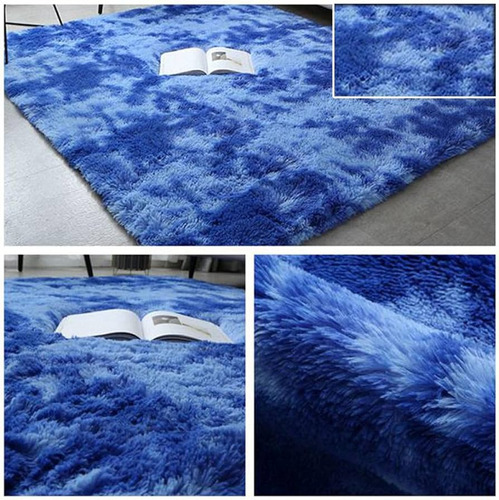 Alfombra De Peluche Con Brillos Variados Colores