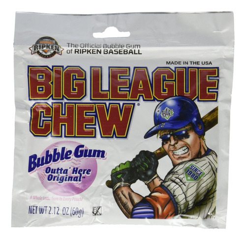Big Liga Masticar Bubble Gum Sabor Original (12 count)