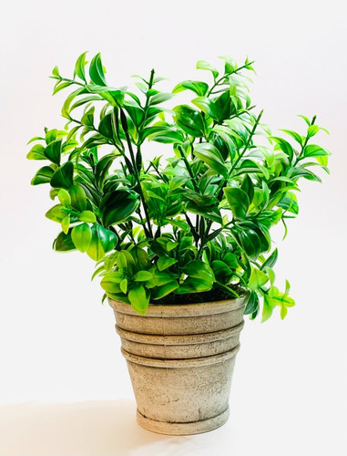 Imagen 1 de 4 de Planta Artificial Maceta Con Plantin 28cm Aprox