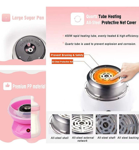 Máquina Automática De Algodón De Azúcar De Color Gift