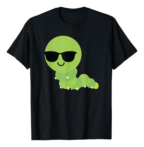 Camiseta Con Gafas De Sol Caterpillar, Camiseta Con Insectos