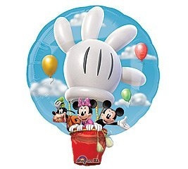 Mickey Mouse Hot Air Balloon Mylar 28 Goofy Y Minnie  X01