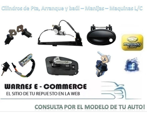 Cilindro Tambor Cerradura Baul Renault 11 Con Llaves