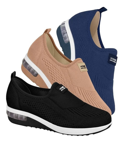 Tênis Feminino Modare Slip On Ortopédico C/ Gel Amortecedor