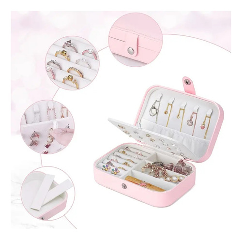 Caja Organizador Joyeria Alahjero Portatil Joyas Viaje