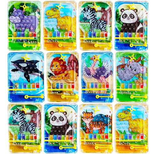 10 Flipper Laberinto Animales Juguete Piñata Souvenir Niño