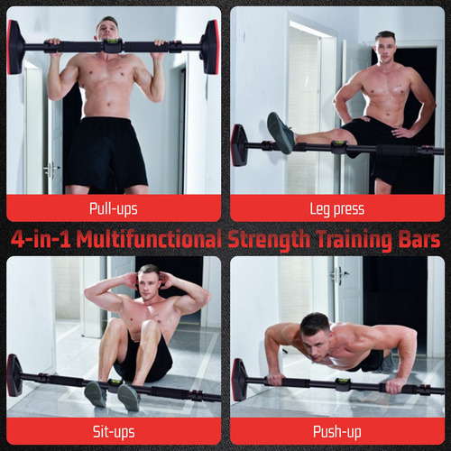Barra Dominada De Puerta Pared Ajustable Abdominal Gym Casa