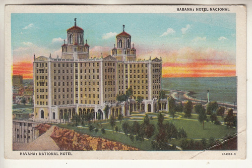 1948 Postal Vista Hotel Nacional La Habana Cuba Pre Castro 
