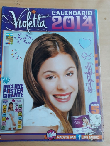 Calendario Violetta 2014 Muy Bueno Poster Gigante