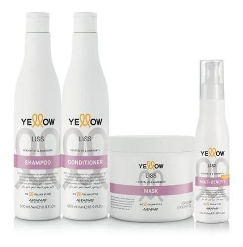 Kit Yellow Liss Anti-frizz Para Um Liso Perfeito