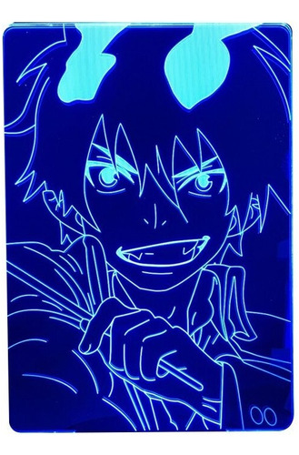 Anime 3d Azul Claro Exorcista Rin Okumura Para Dormitorio De