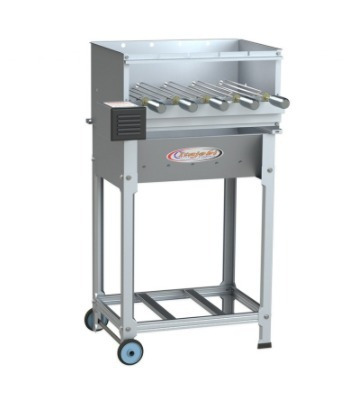 Churrasqueira Grill Pluss 5 Espeto Inox + Grelha Brinde