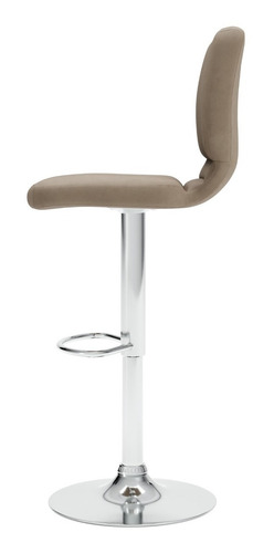 Imagen 5 de 6 de Banco Beige Moderno Con Pistón, Para Barra O Desayunador